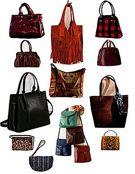 Find a color and pattern to go with your shoes. Fun colrs, patterns & styles for purses.